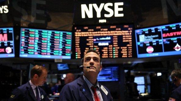 Trader in the New York Stock Exchange