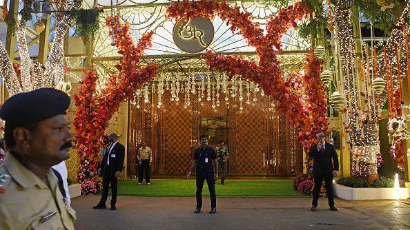 The Ambani house in Mumbai