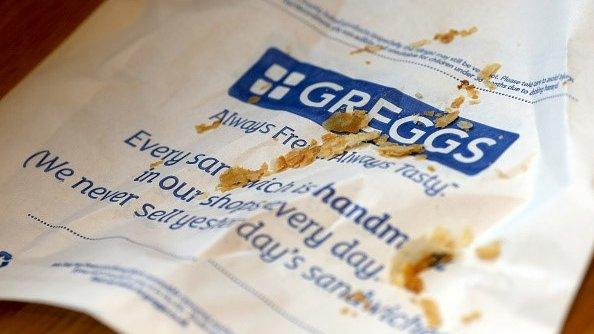 Greggs paper bag