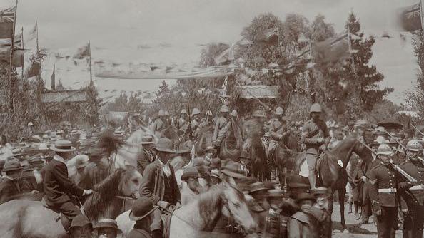 Returning soldiers from the Boer War, 1900