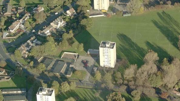 Tower blocks in Millport Drive, Torpoint Drive and Wollwich Drive on the Boothferry estate