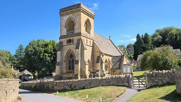 St Barnabas Church in the Cotswold village of Snowshill