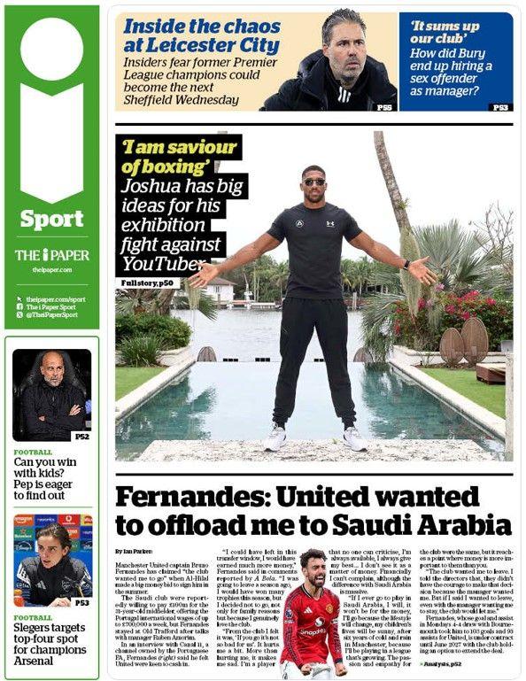 The i Paper back page