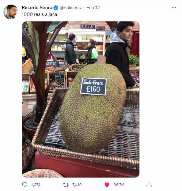 Jackfruit on sale for £160 at Borough Market