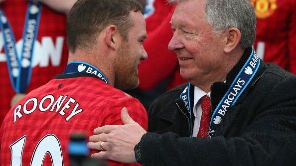 Wayne Rooney and Sir Alex Ferguson