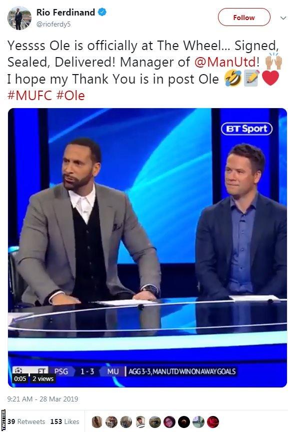 Rio Ferdinand twitter