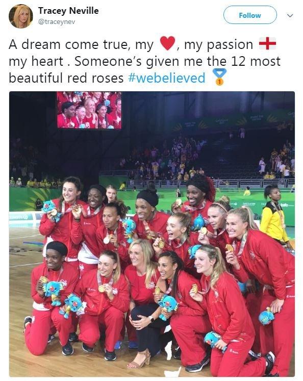 Tracey Neville tweet