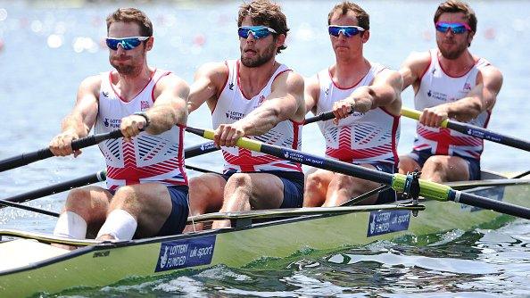 Great Britain's men's four at last month's World Cup