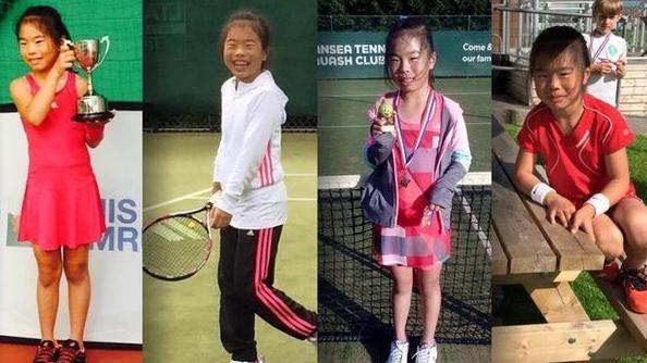 A compilation of pictures of Mimi Xu competing as a youngster in Swansea