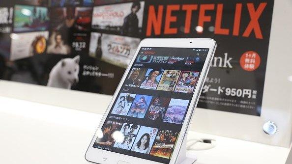 Netflix on a smartphone