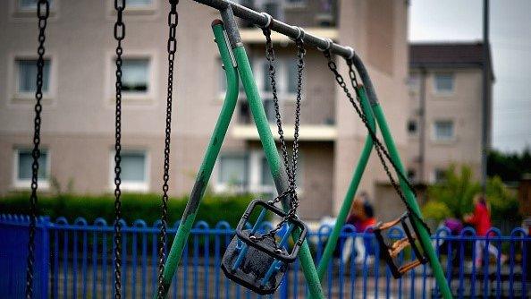 Swings in a playground