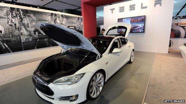 Tesla Motors Model S sedan car