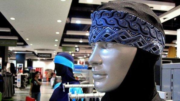 The Islamic full-length swimming suit known as a "burkini" on sale in Dubai