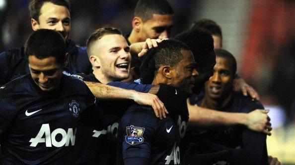 Manchester United celebrate