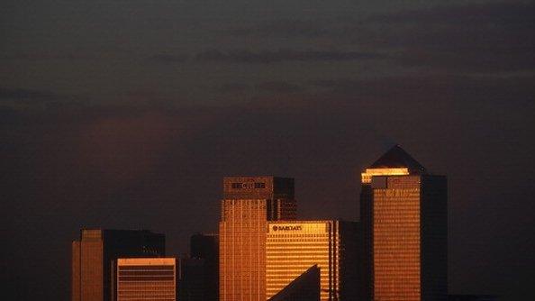 Canary wharf skyline