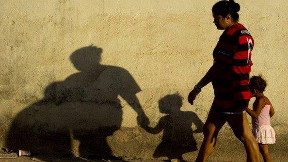 Brazilian woman walking