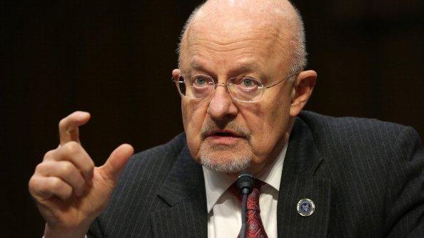 James Clapper, the director of national intelligence, during a presentation