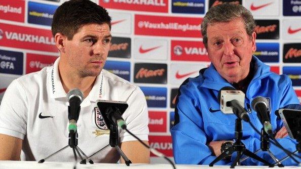 Steven Gerrard and Roy Hodgson