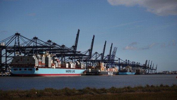 Felixstowe container port