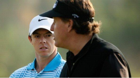 Rory McIlroy and Phil Mickleson