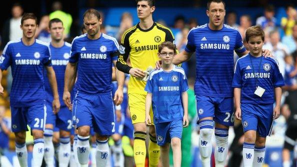 John Terry leads out Chelsea