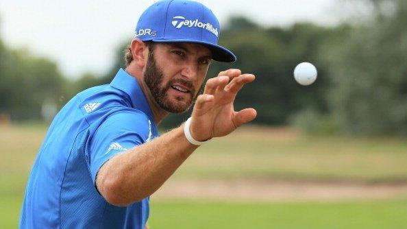 Dustin Johnson at the Open at Hoylake