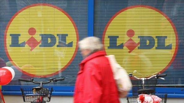 Man outside Lidl store