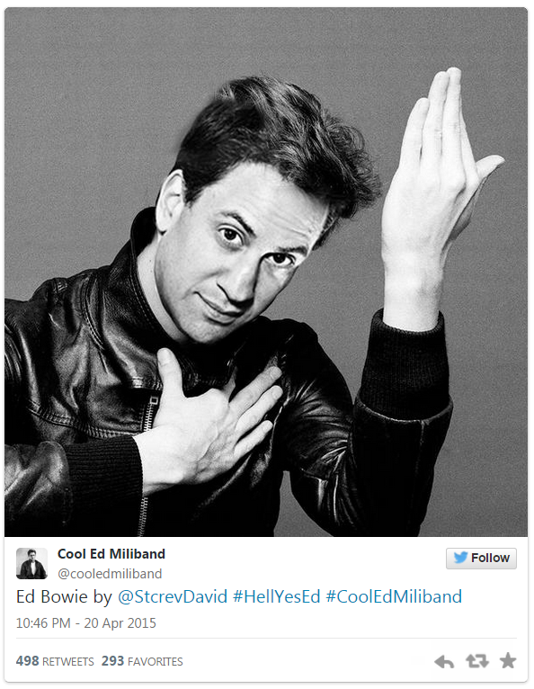 Ed Miliband as David Bowie - 20 April 2015