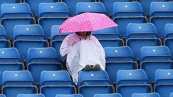 Man with umbrella in the rain