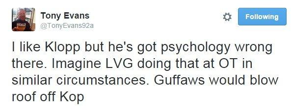 Former Times football editor and Liverpool fan Tony Evans