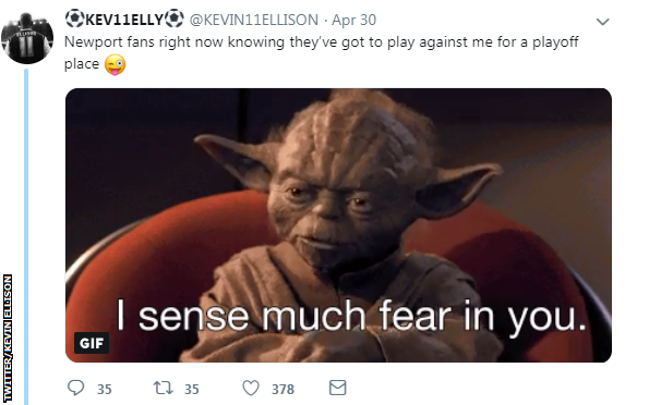 Kevin Ellison Yoda tweet