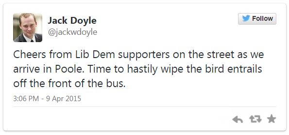 Tweet by Jack Doyle