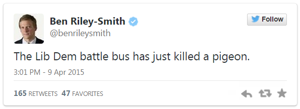 Tweet by Telegraph journalist Ben Riley-Smith