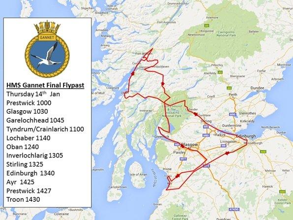 Flypast map