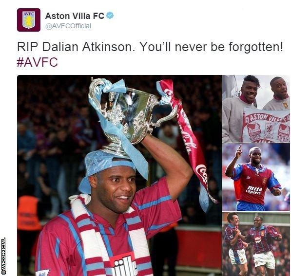 Aston Villa's tribute