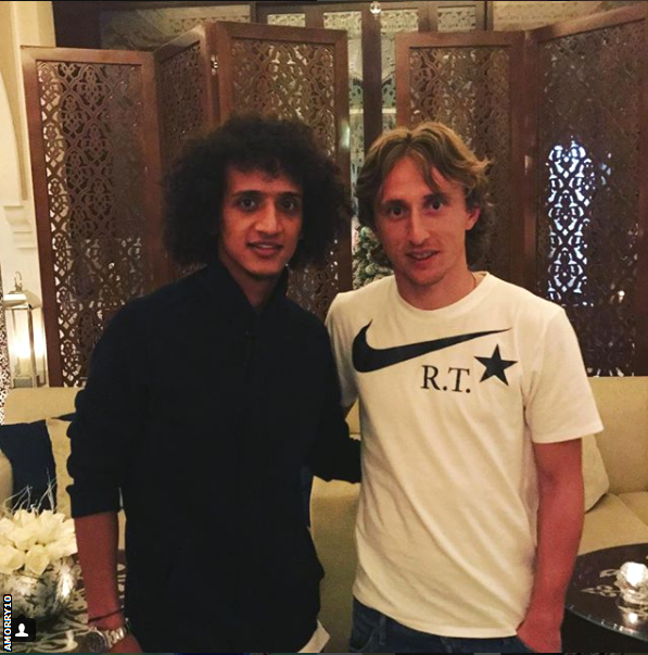 Omar Abdulrahman and Luka Modric