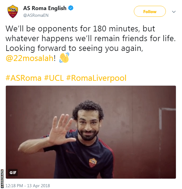 Roma tweet