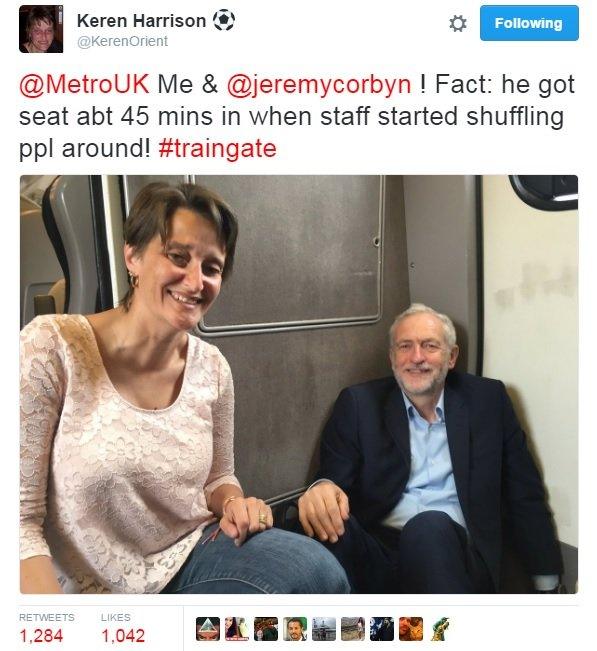 @KerenOrient: Fact: he got seat abt 45 mins in when staff started shuffling ppl around! #traingate