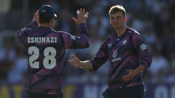 Middlesex legspinner Luke Hollman