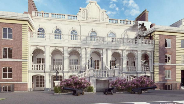 A CGI image of what the new hotel will look like, with polish stone.