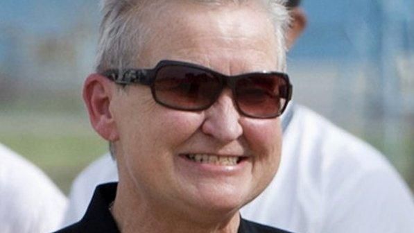 US Ambassador to India Nancy Powell is seen upon arrival of U.S. Secretary of State John Kerry in New Delhi 23 June 2013