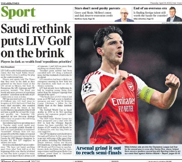 Times back page