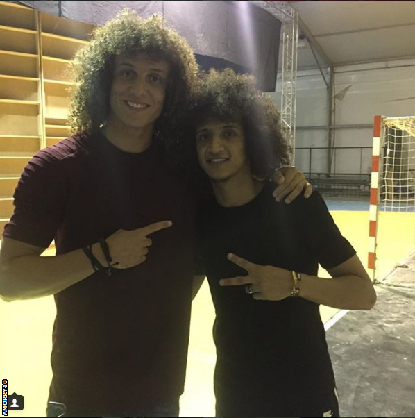 David Luiz and Omar Abdulrahman