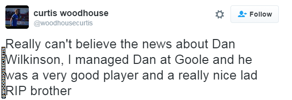 Former footballer and boxing professional Curtis Woodhouse managed Wilkinson when he was at Goole