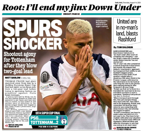 Mail back page