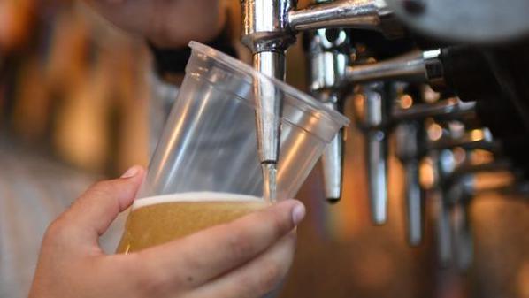 Pint being poured