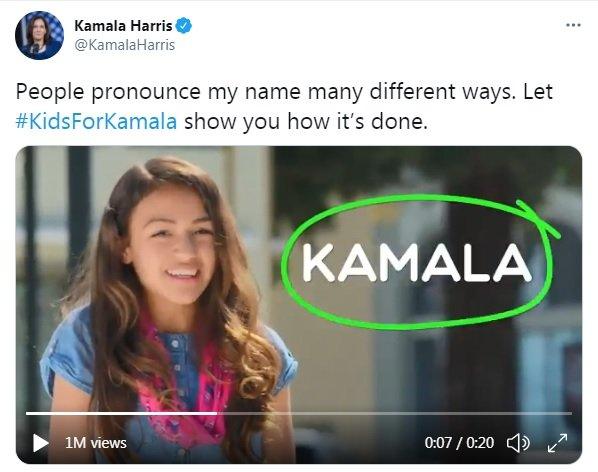 KamalaHarris/Twitter