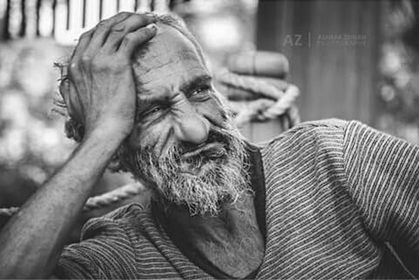 "This is a homeless man in a garden here in Latakia" he says. "I think he may have been drunk. He was sad and unhappy. I asked him if I could take his photo, he agreed on one condition - that I pay him. But could I get him to smile? No way."