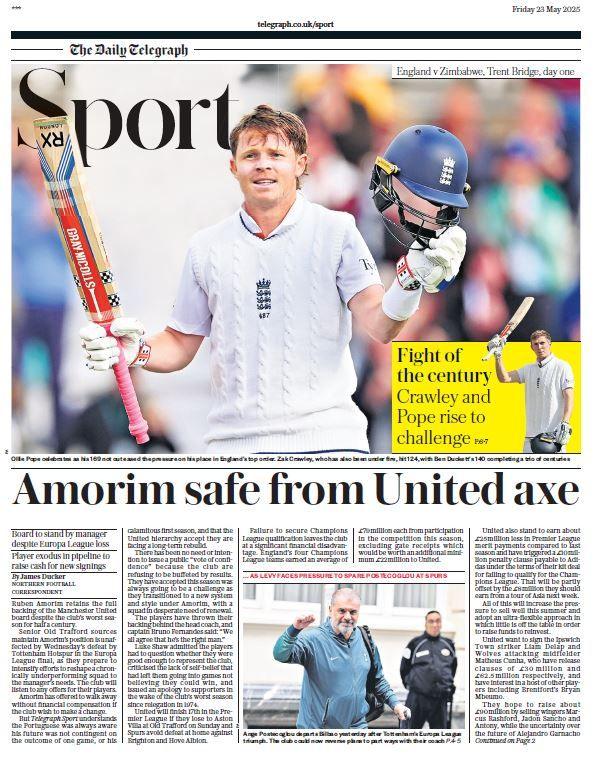 Telegraph back page