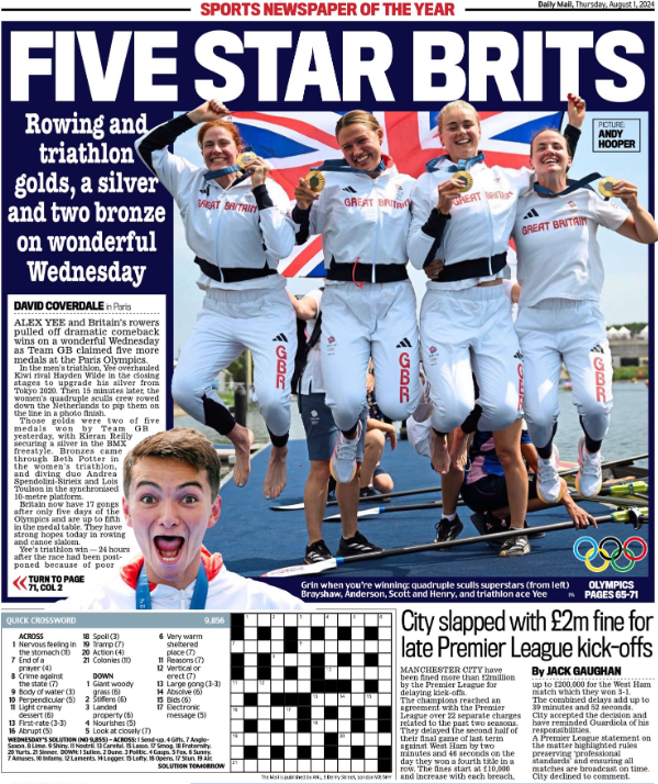 Mail back page